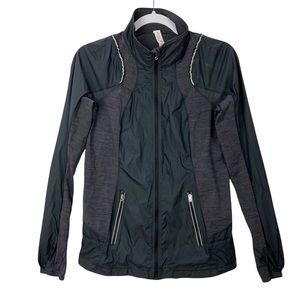 Lululemon Reflective Ruffle Trim Full Zip Windbreaker Jacket